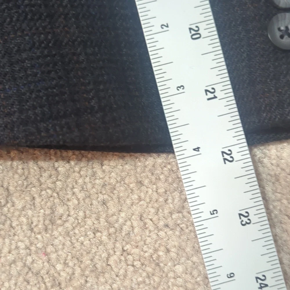 Oscar de la Renta‎ Jacket Black Check 38S Wool Sports Coat Blazer